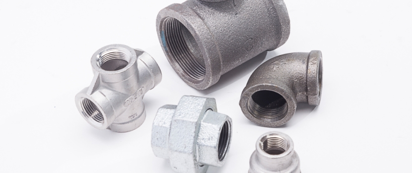 Five different pipe fittings.
