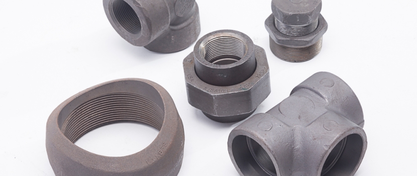 Five different forged steel fittings.
