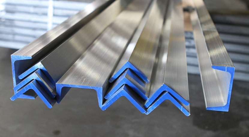 Aluminum angle bars.