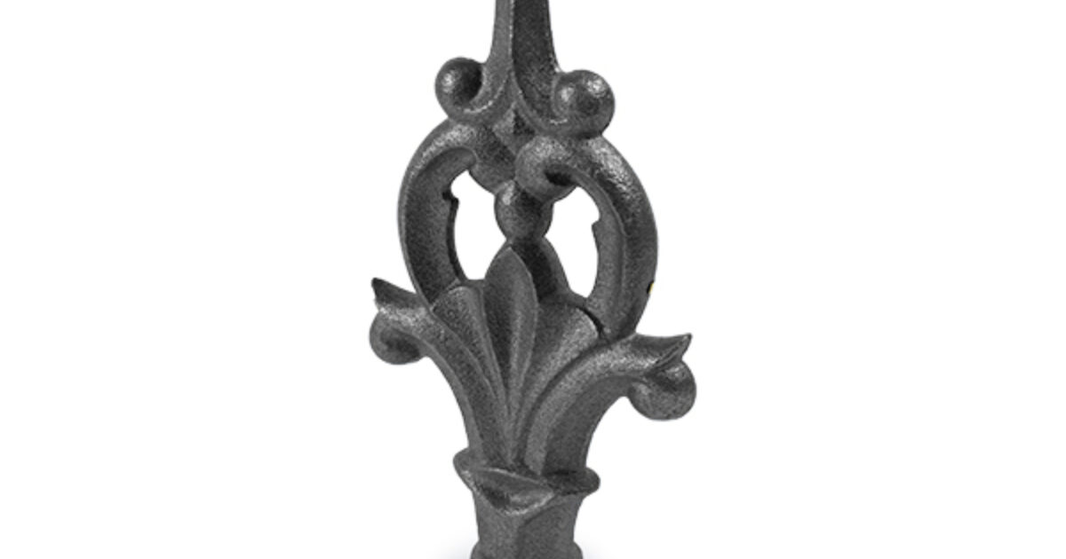 Finial Ornamental Fence Topper 217B Wrought Iron Spire Cast Iron Spear 