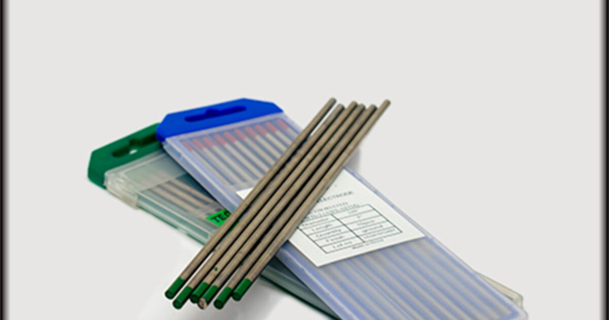 TIG Electrodes available online. Red, Green and… Steel Supply LP