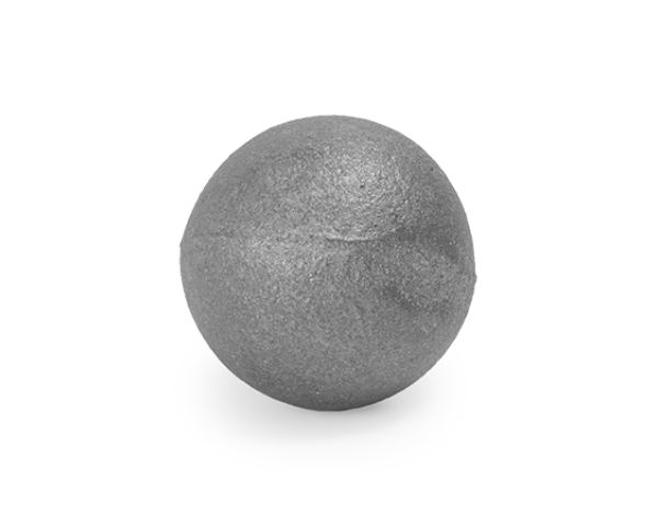 Solid Sphere with Seam is made out of Cast Iron.