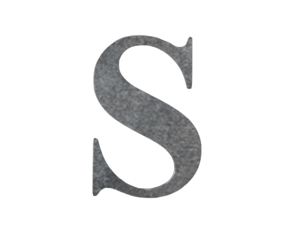 Steel Letter 'S' Cutout.