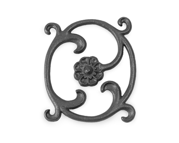 Cast Iron Bellflower Rosette.