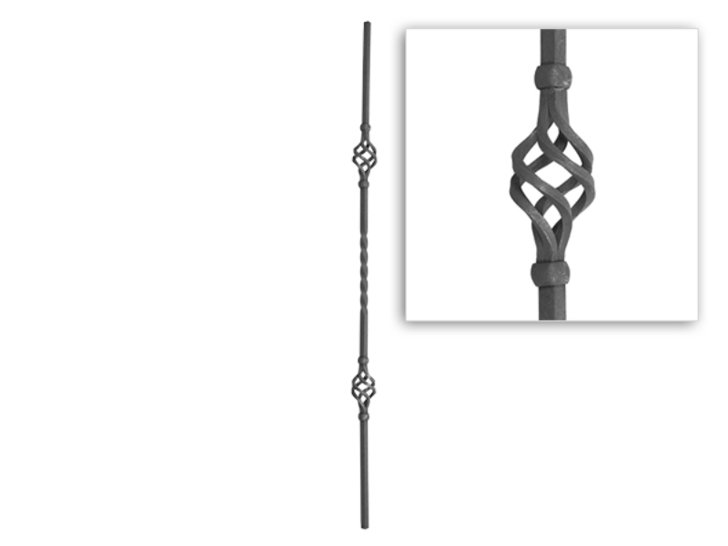 Baluster Plain Twist With Baskets