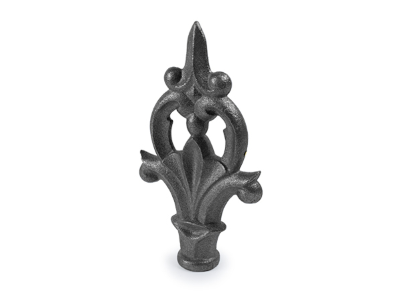 1/2” Ornamental Fence Topper Wrought Iron Finial 10 Cast Iron Spears 