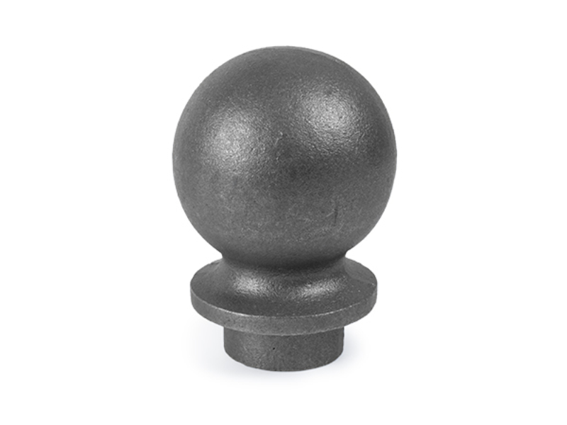 Cast iron 2 inch round ball cap