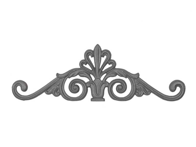 Cast iron tulip valance