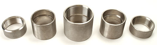 Five different Cast Stainless Couplings