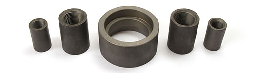 Five different sizes of Forged Steel Couplings