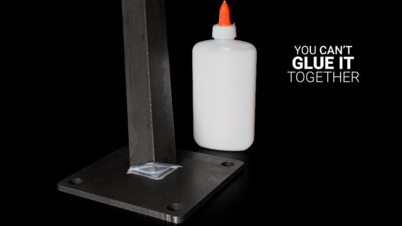 Glue Steel Together