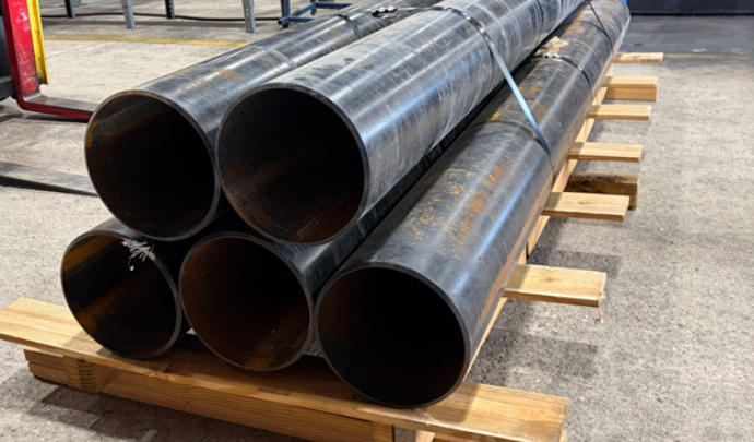 Pipe strapped