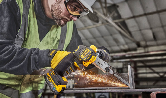 Dewalt power tool band file deburring