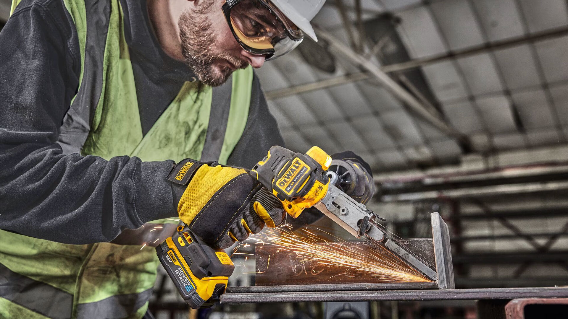 Dewalt power tool band file deburring
