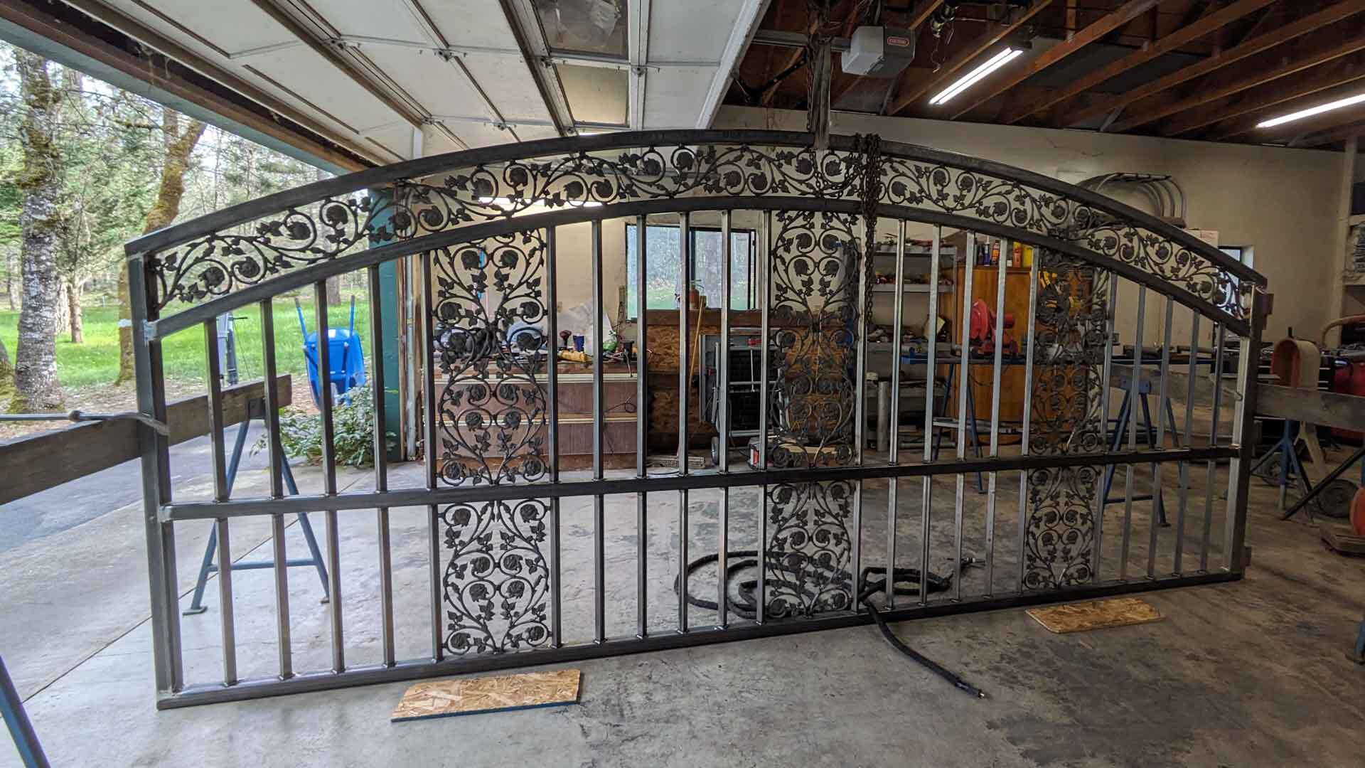 Ornamental iron gate