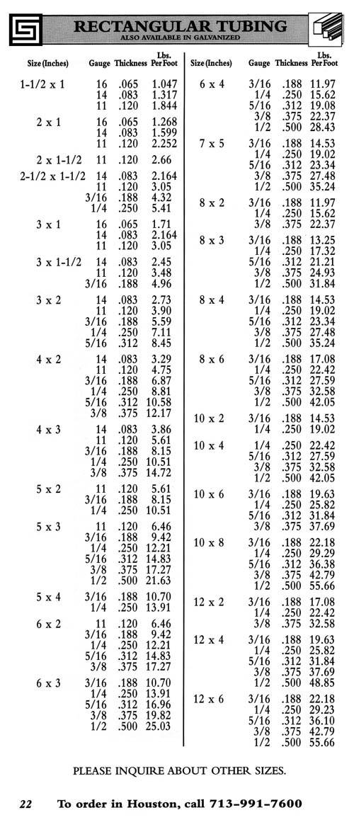  Steel  Rectangular  Tubing  Steel  Supply L P 