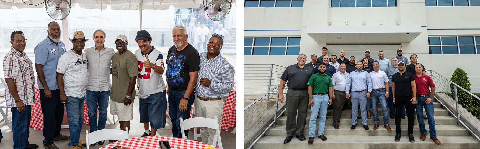 Steel Supply celebrating an event with employees