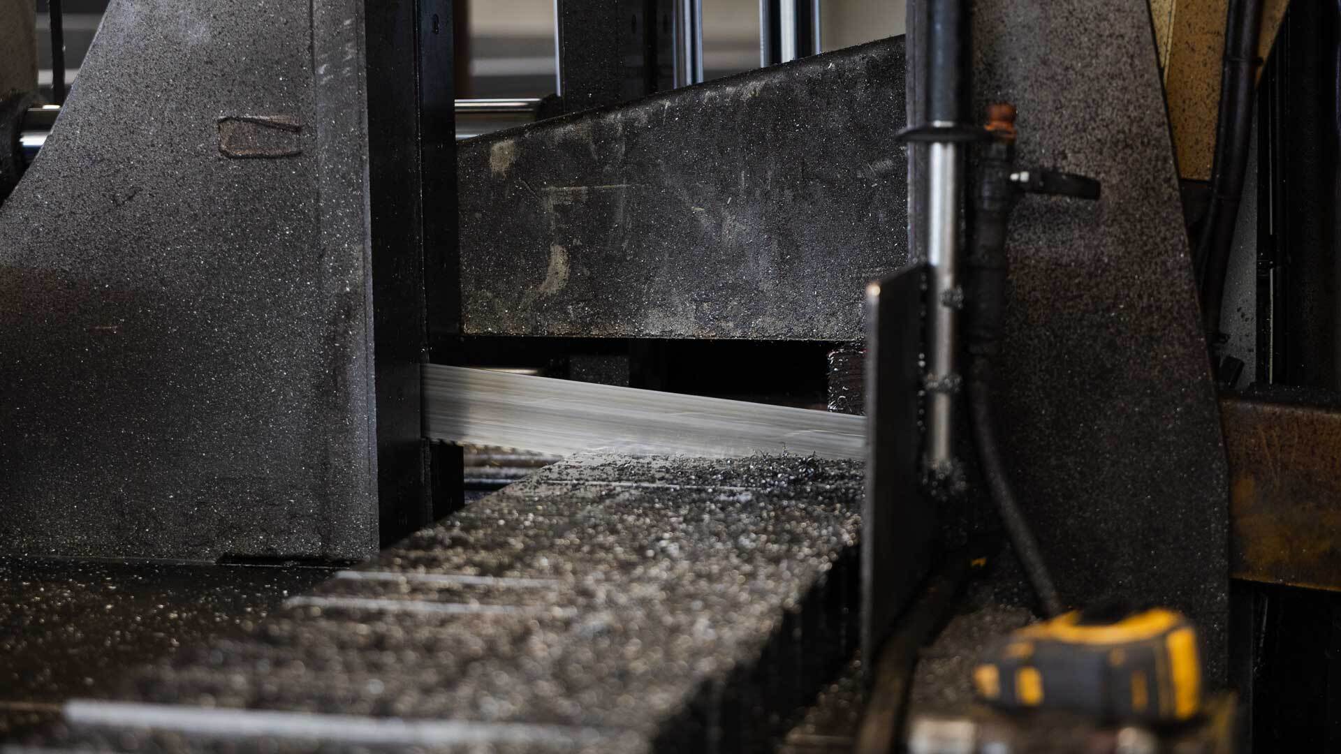 Steel supply production sawing structural channel