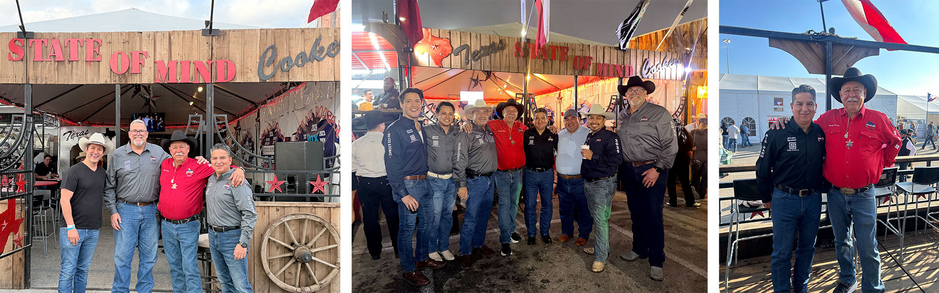 Steel Supply at the Houston BBQ Cookoff enjoying time with customers