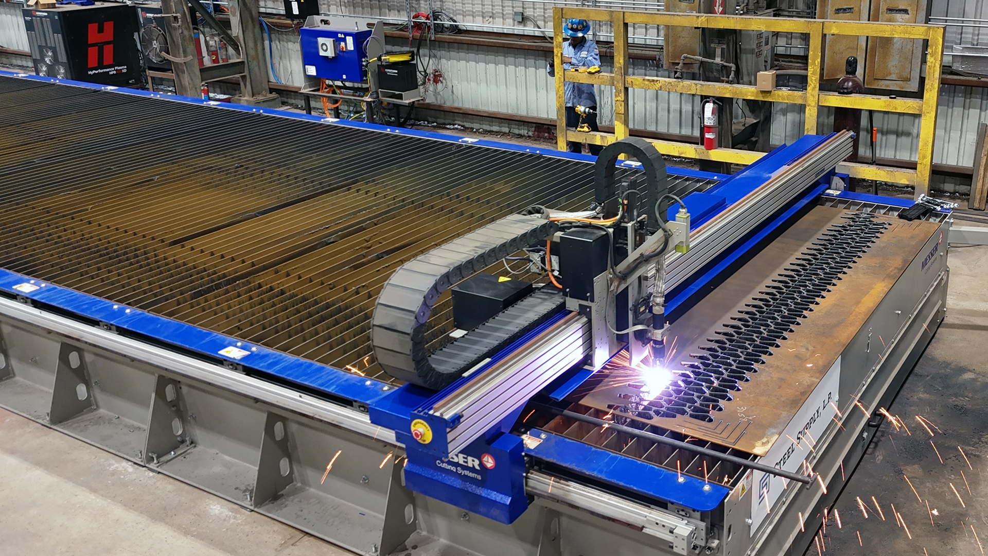 Steelsupply plasma cutting 40ft table