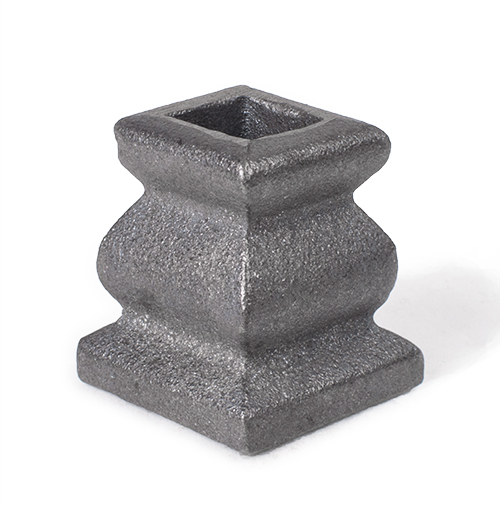 Cast iron decorative base no ear, 0.5 inch
