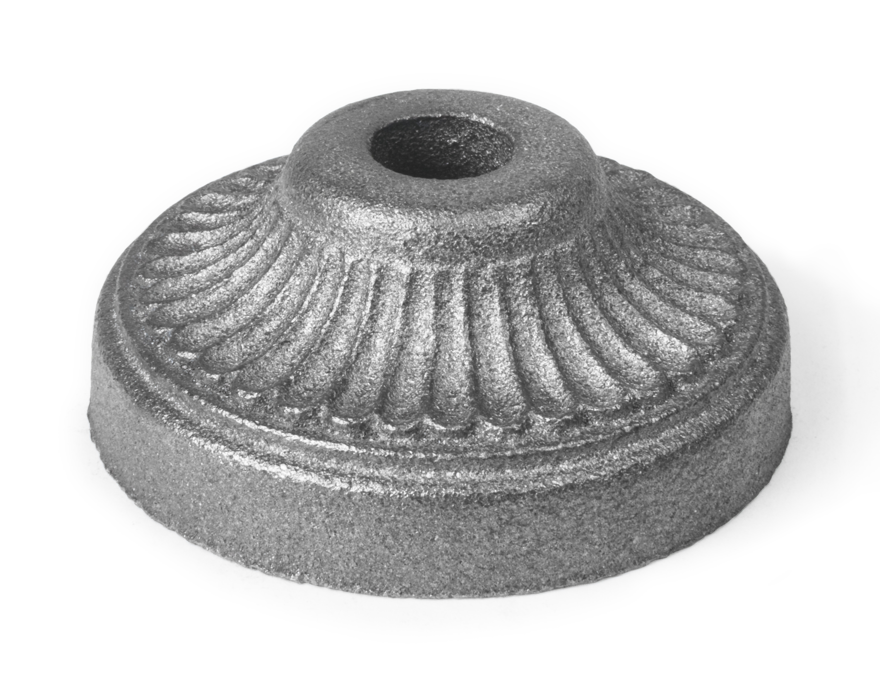 Cast iron large round base, 0.5 inch