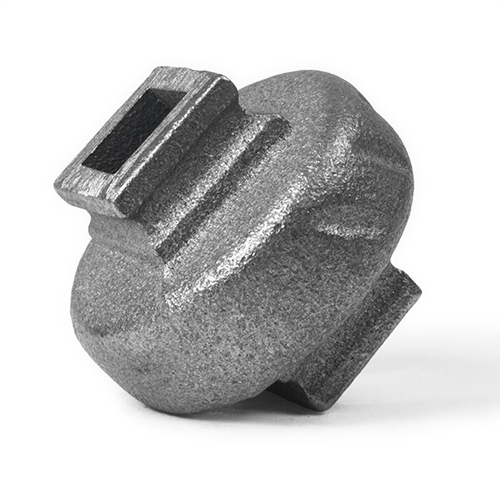 Cast iron round square baluster collar, 0.5 inch