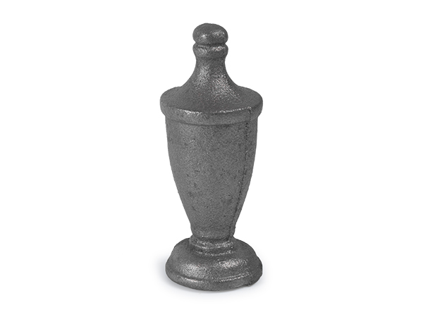 Cast iron, urn style finial, 1.5 inch round