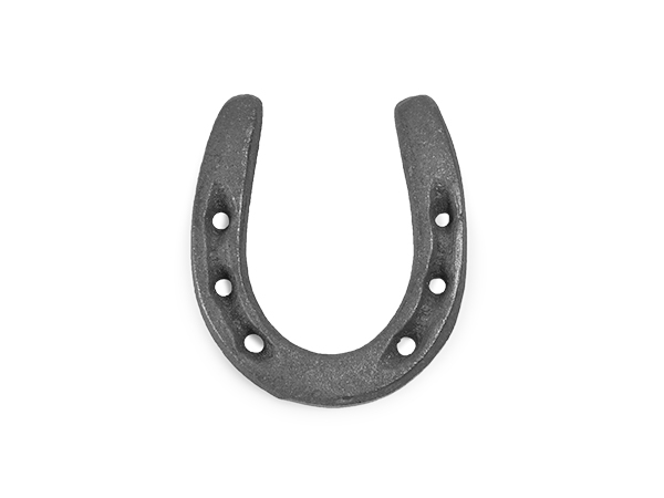 Cast iron horseshoe in small