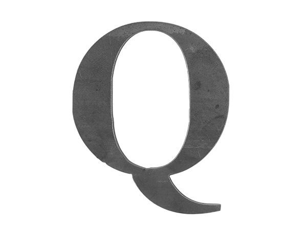 Steel Letter Q