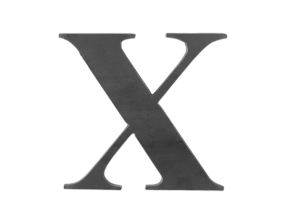 Steel Letter X