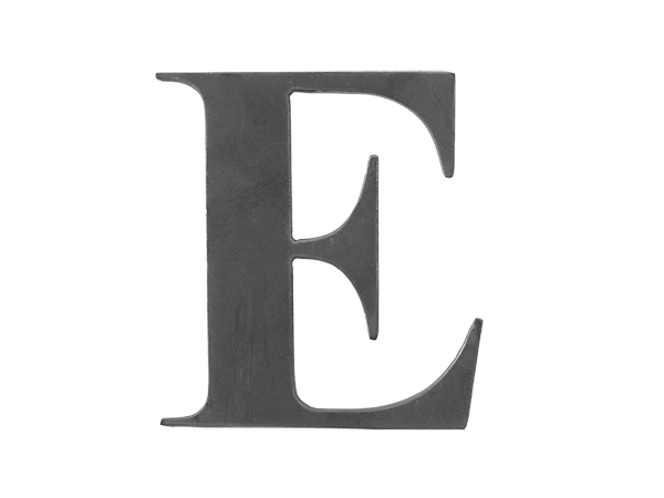 Steel Letter E