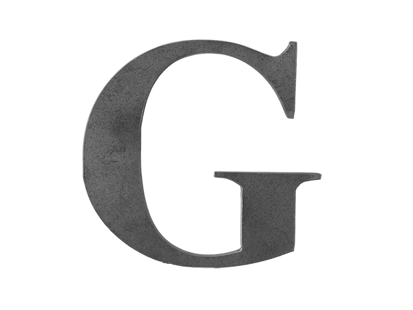 Steel letter G