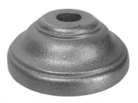 Cast iron round base, 0.75 inch