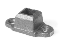 Cast iron shoe base, 2 ear 0.5 inch