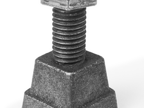 Ajusta jax, cast iron square base, 1 inch