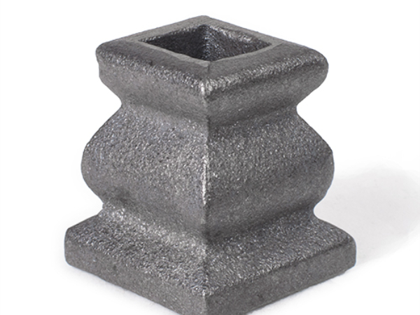 Cast iron decorative base no ear, 0.5 inch