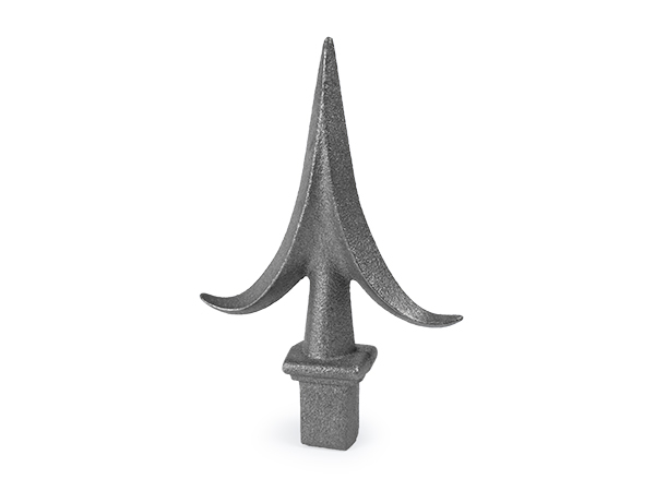 Cast iron spear, 6.625-inch x 4-inch plugs 1 inch