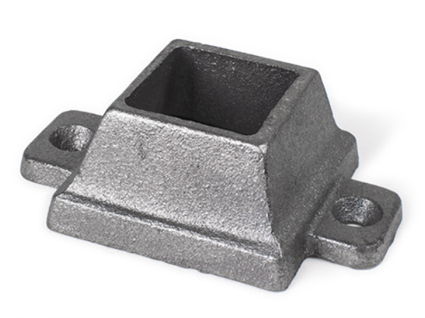Cast irons square shoe, 2 ear 1.25 inch