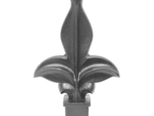 Plastic 1 inch, spear fleur de lis