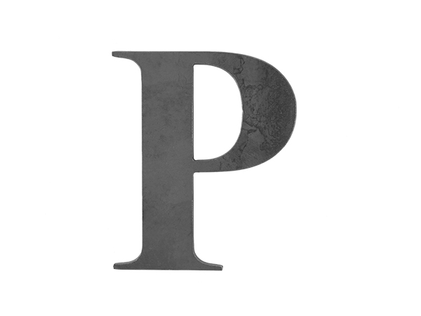 Steel Letter P