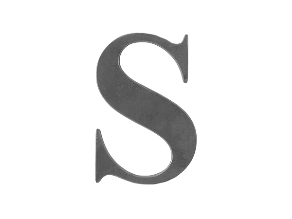 Steel letter S