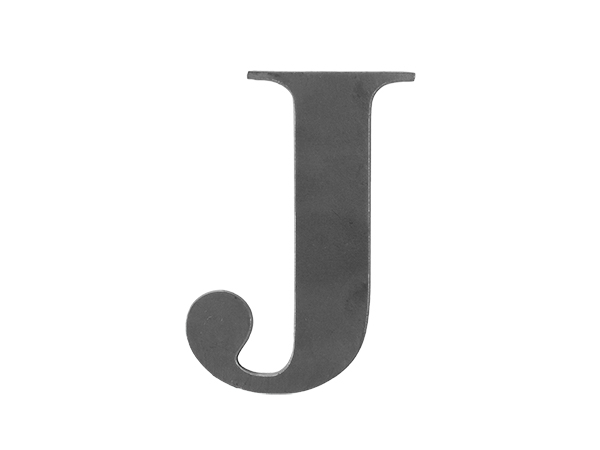 Steel letter J