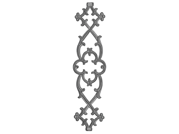 Cast iron gothic railing panel