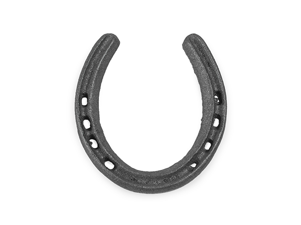 Cast iron horseshoe in medium