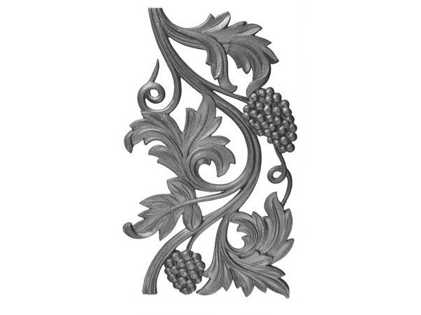 Cast iron new grape railing casting