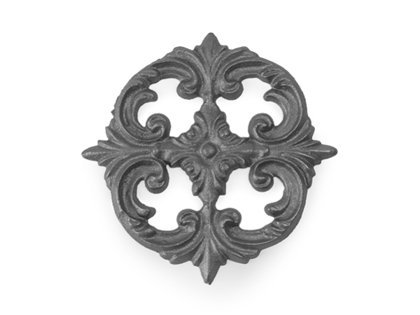 Cast iron rosette