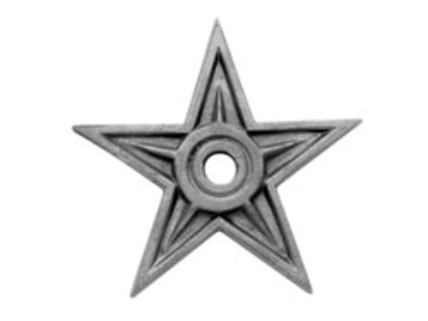 Cast iron rosette star