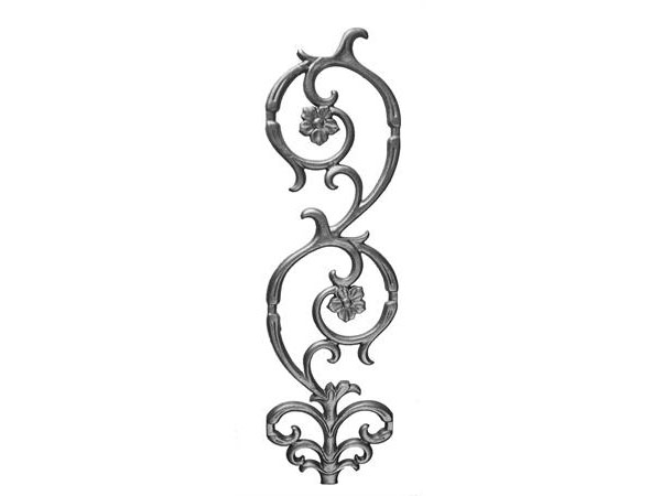 Cast iron scroll starter panel