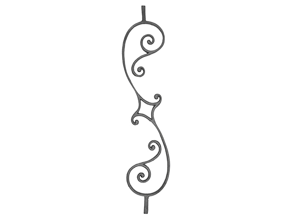 Cast iron scroll type casting